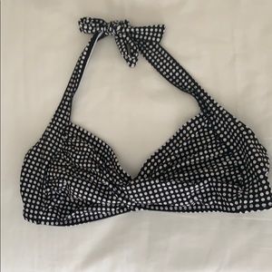 polka dot bikini halter top, no cups